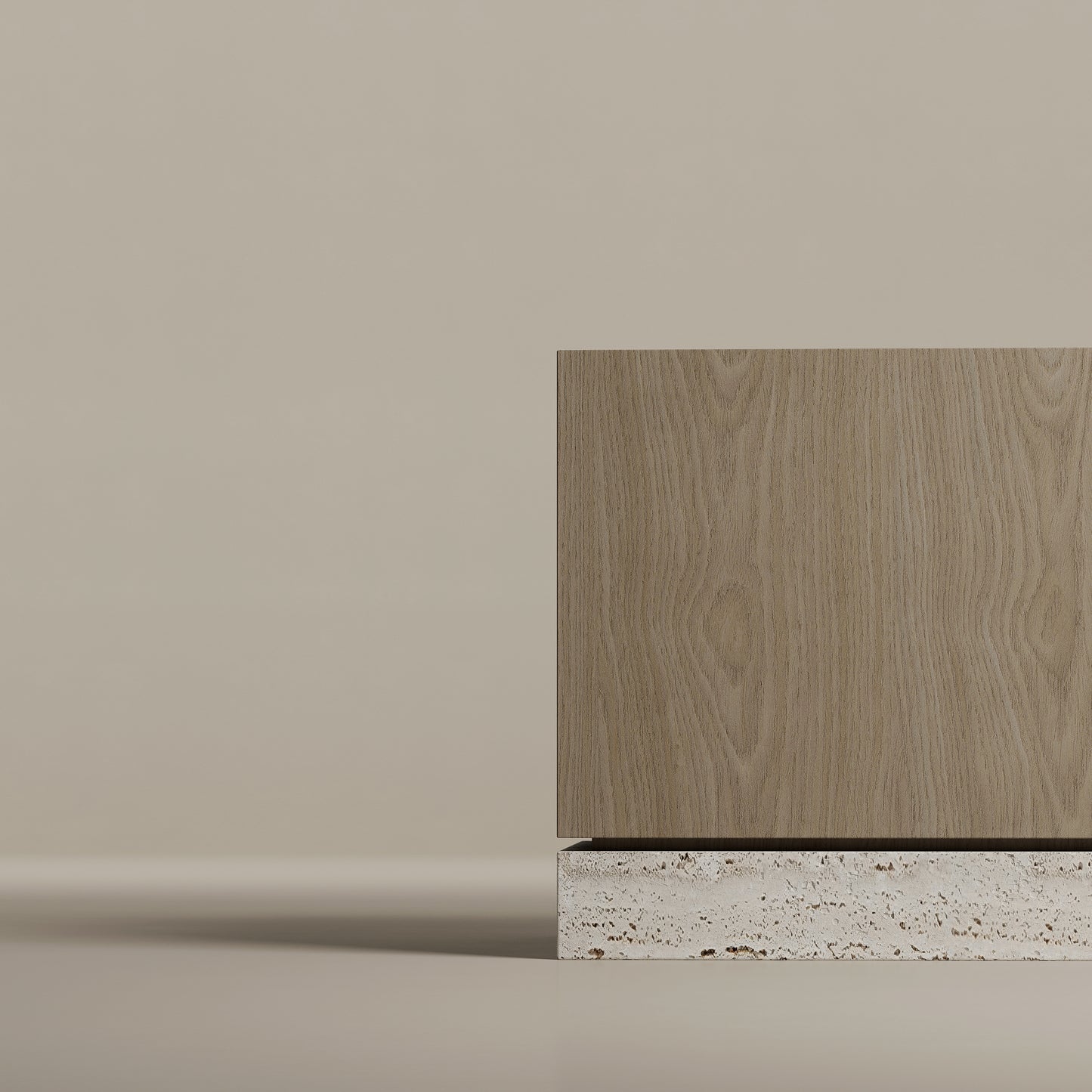 Rectangular bedside table