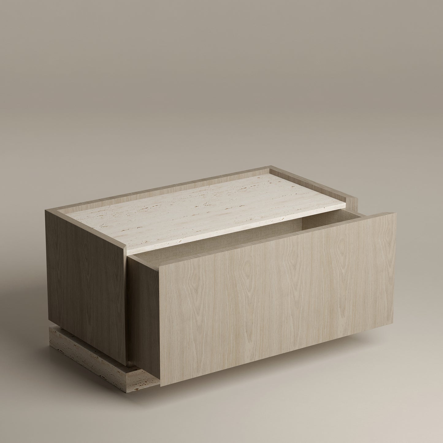 Rectangular bedside table