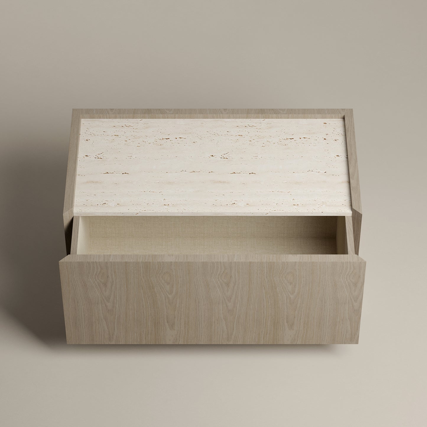 Rectangular bedside table