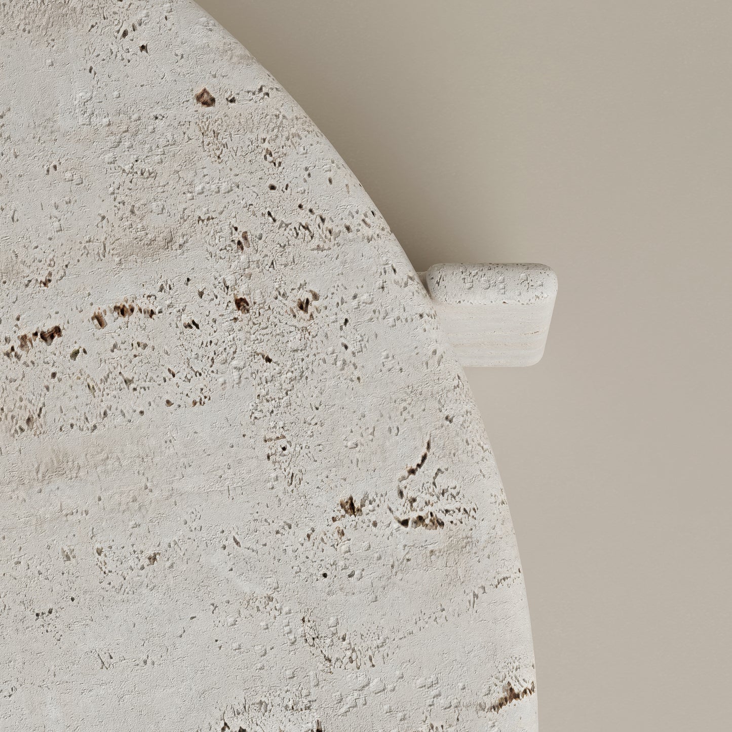 Round Travertine Coffee Table