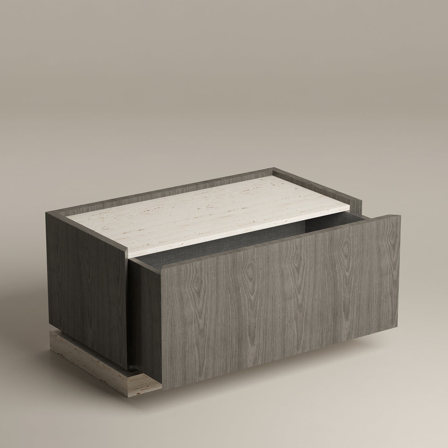 Rectangular bedside table