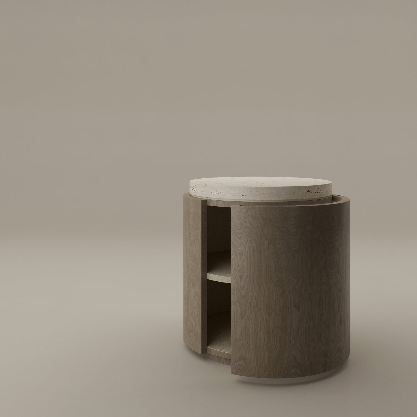 Round Bedside Table