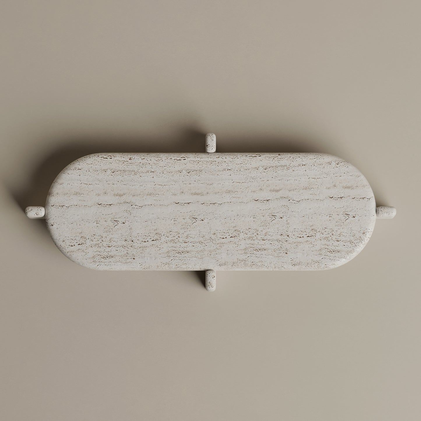 Oval Travertine Tray